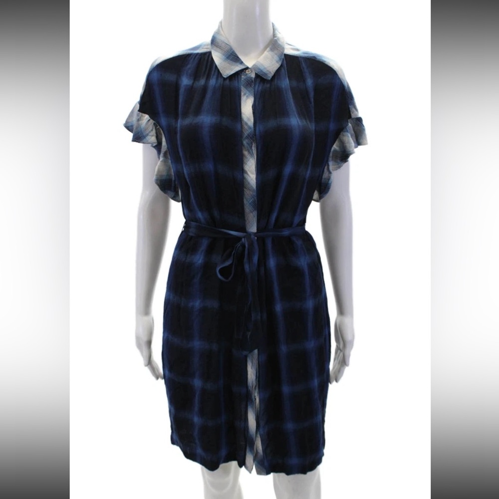 Vince Camuto Blue Plaid Dress